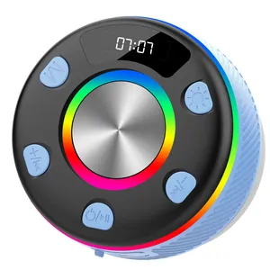 Factory Direct Dustproof Casing Wireless Speaker for Camping Trip Customized Round Bass Bluetooth Speaker Promotional Gadgets