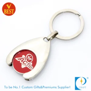 Metal Trolley Token Coin Keychain/Shopping/Supermarket Cart Coin