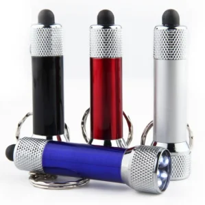 Micro Light LED Keychain Flashlight, Digital Colorful