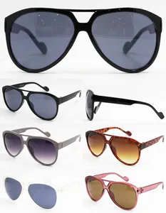 Promotional Oversized PC Sunglasses, Economic Double Bridge Design