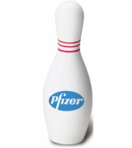 PU Stress Bowling-Shaped Foam Toy