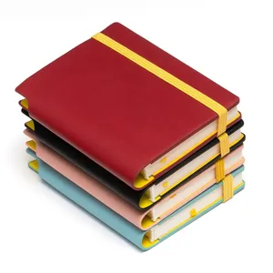 Small Pocket A7 Ruled Notepad Bulk Softcover Leather Mini A6 Notebooks Journals