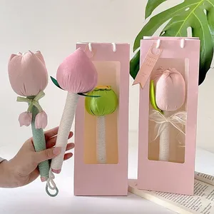 Tulip Flower Massage Hammer, Wooden Wellness Massager