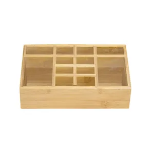 Wholesale Natural Bamboo Desk Organizer