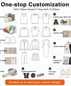 Custom Logo Men's Cotton Knit Jacquard Graphic Winter Sweater Pullover